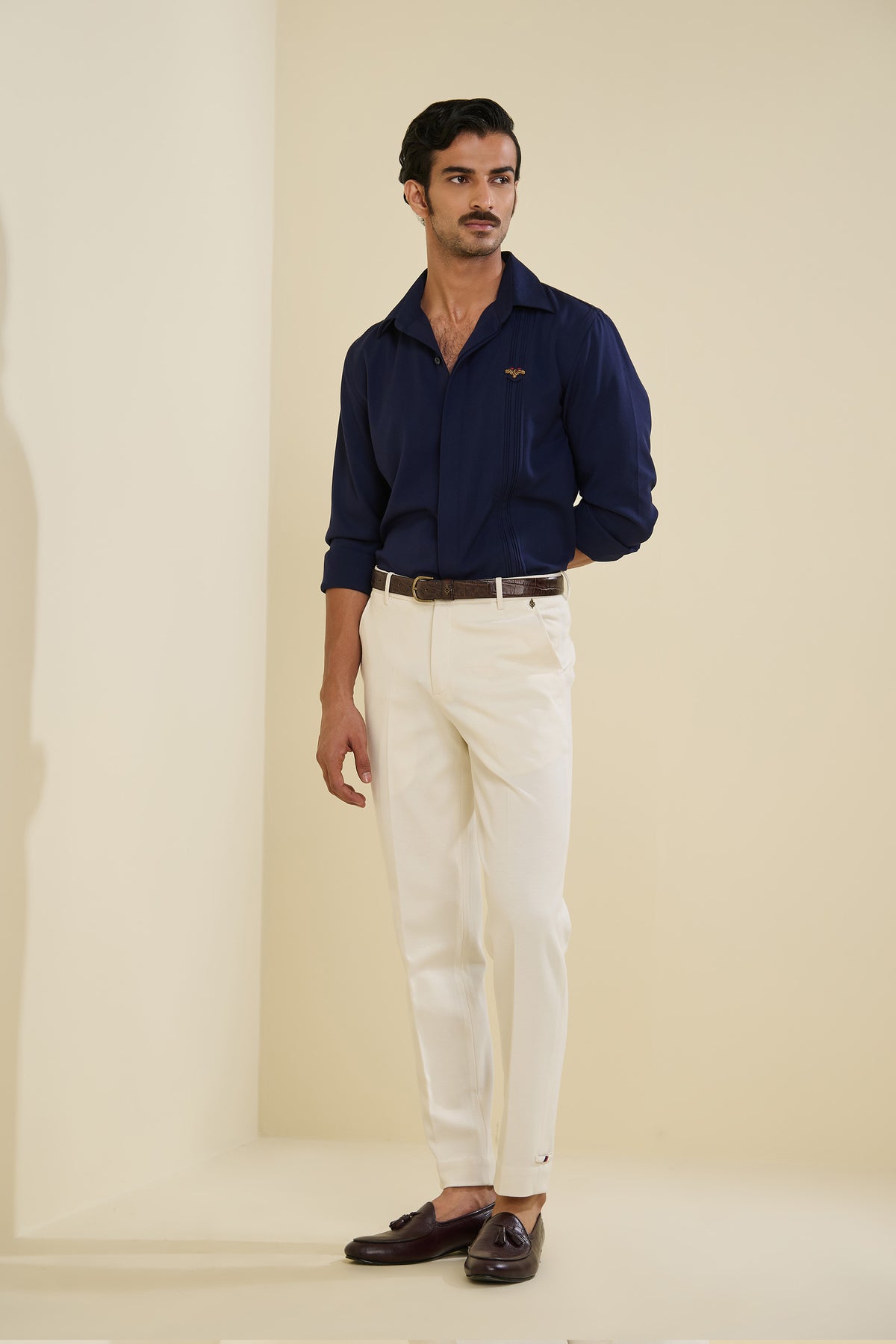 Navy Eagle Crested Shirt