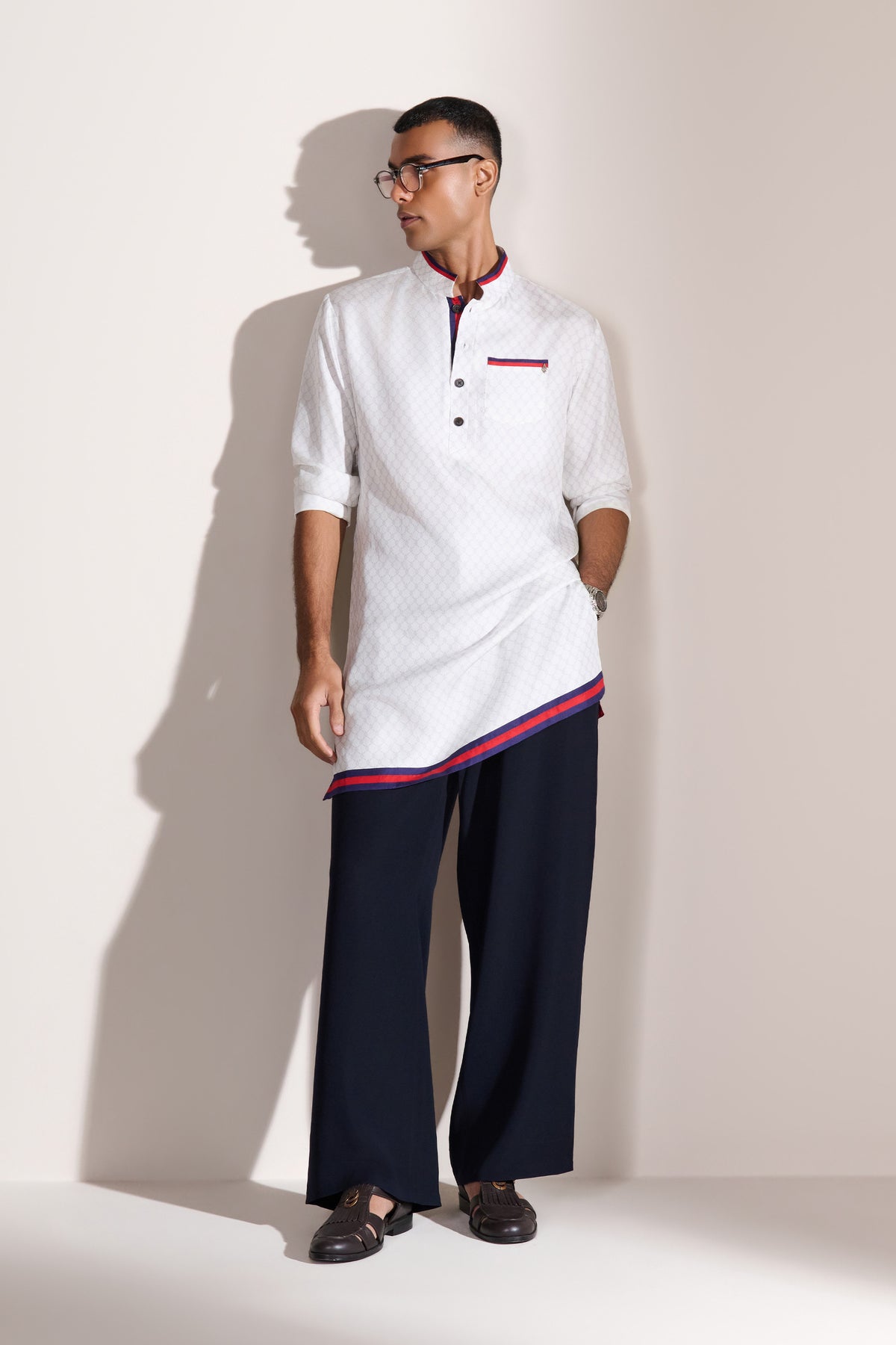 OffWhite Adamas Chain Print Kurta
