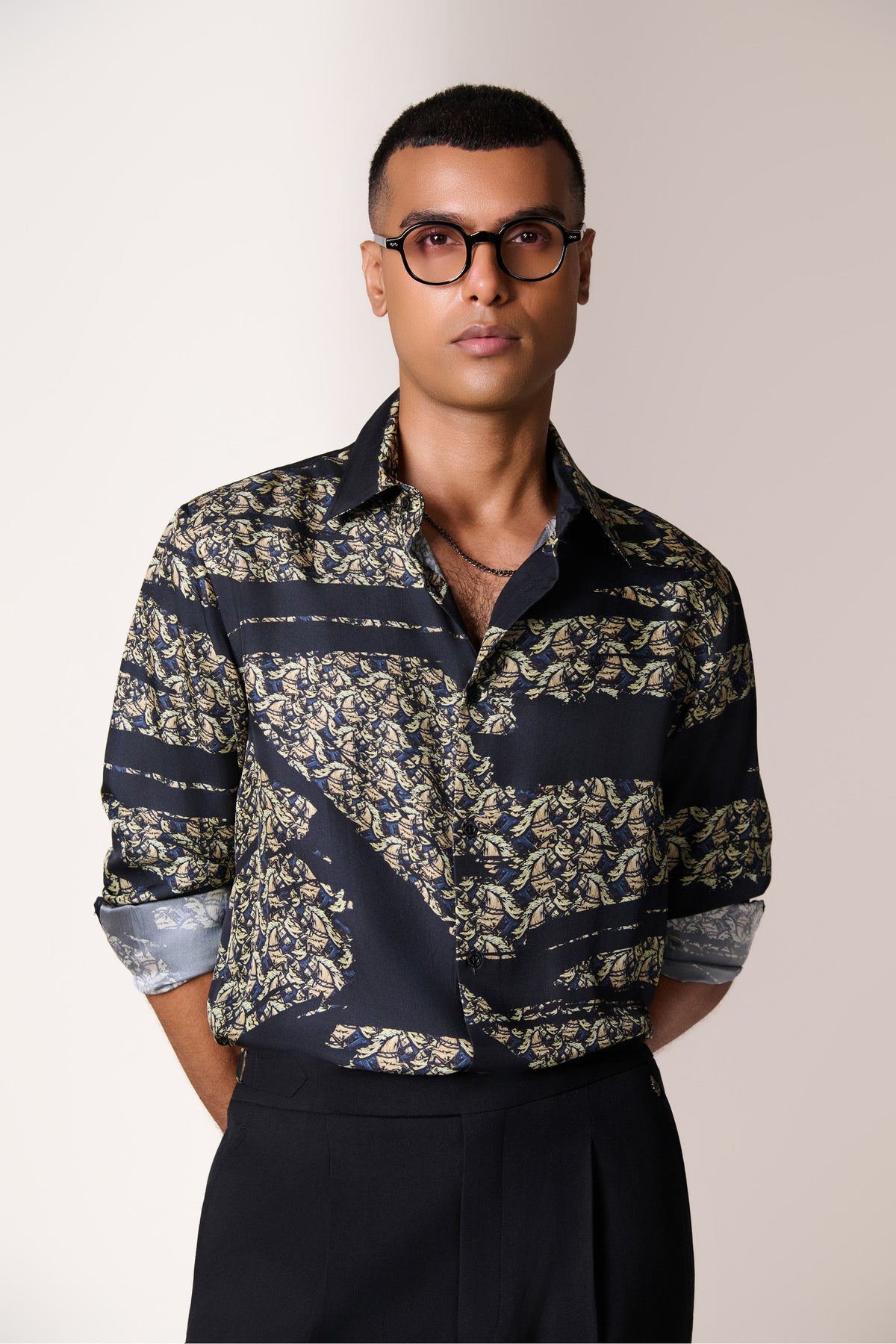 Multi Equestrian Print Shirt
