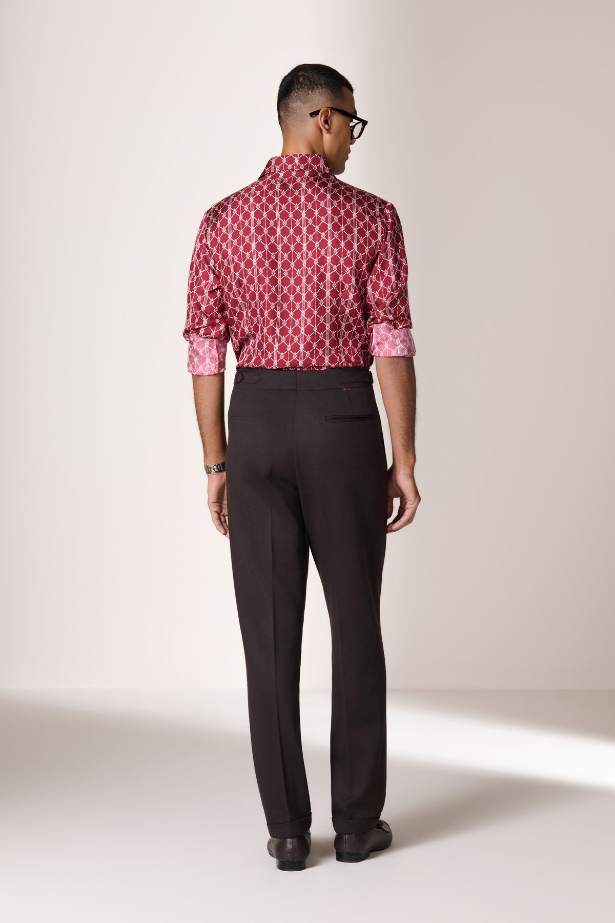 Cherry Adamas Monogram Shirt