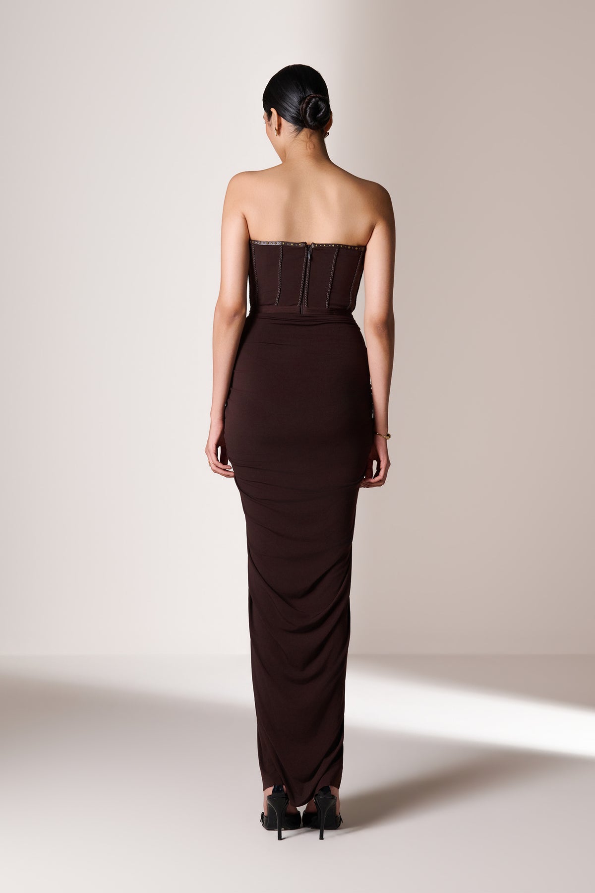 Choco Corset Knot Gown