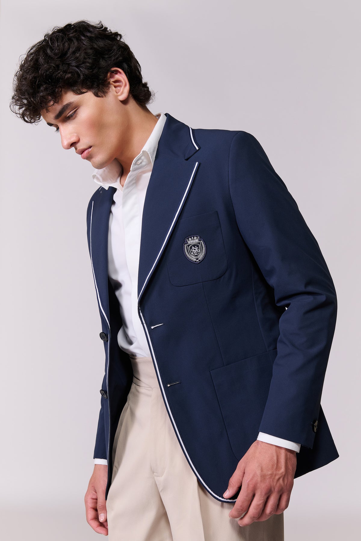 SNCC Navy Contrast-Piped Jacket