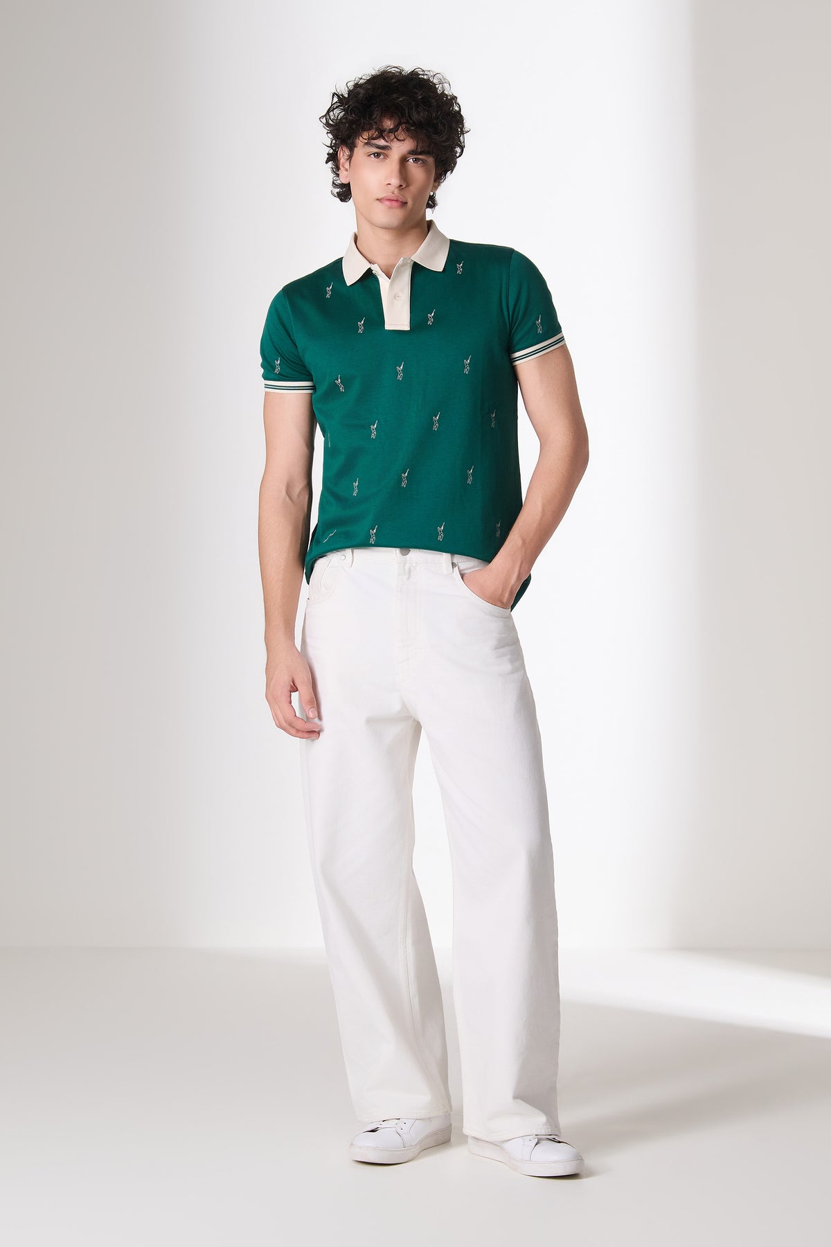 SNCC Emerald Batsman Print Polo T-Shirt