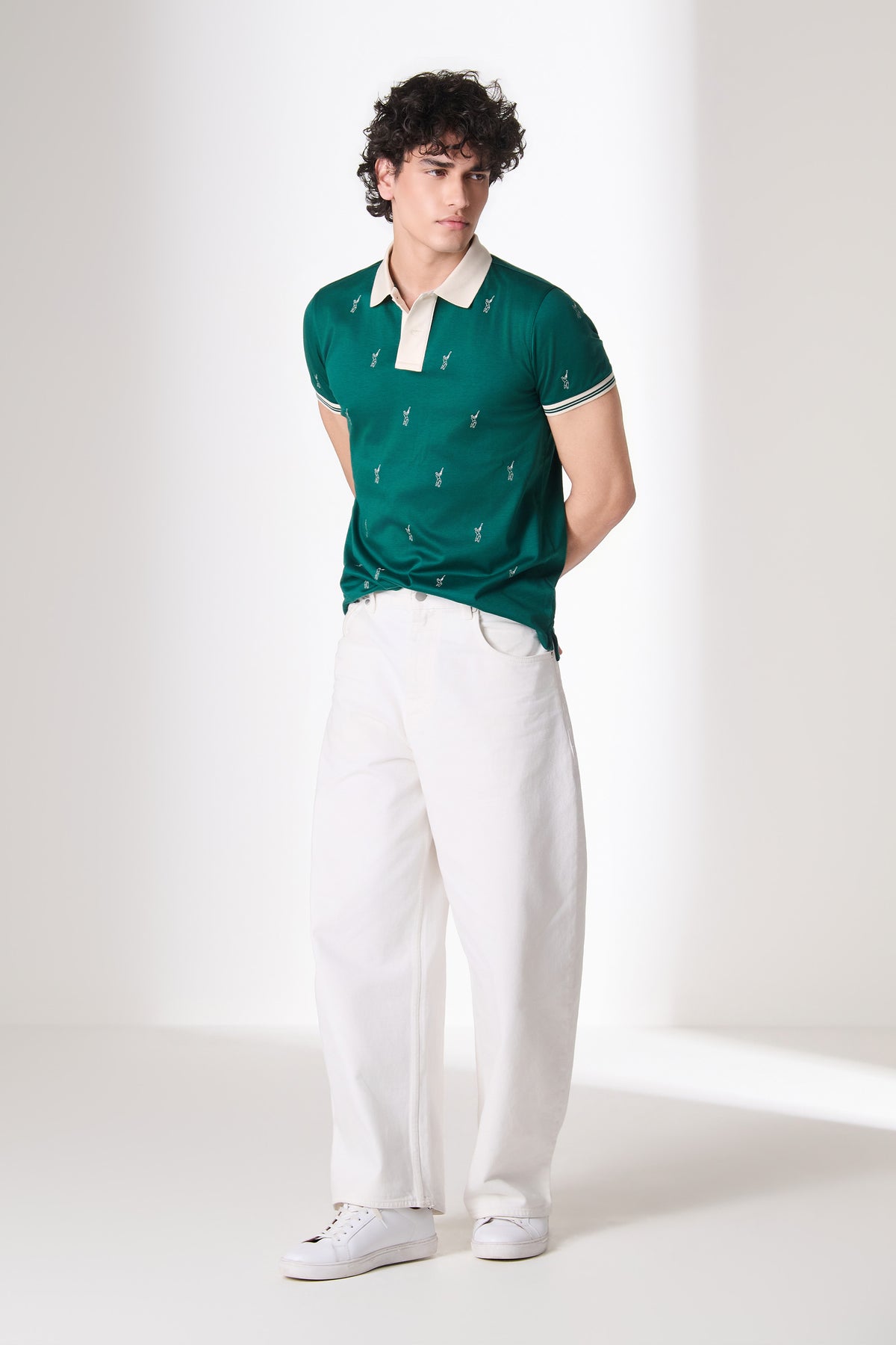 SNCC Emerald Batsman Print Polo T-Shirt