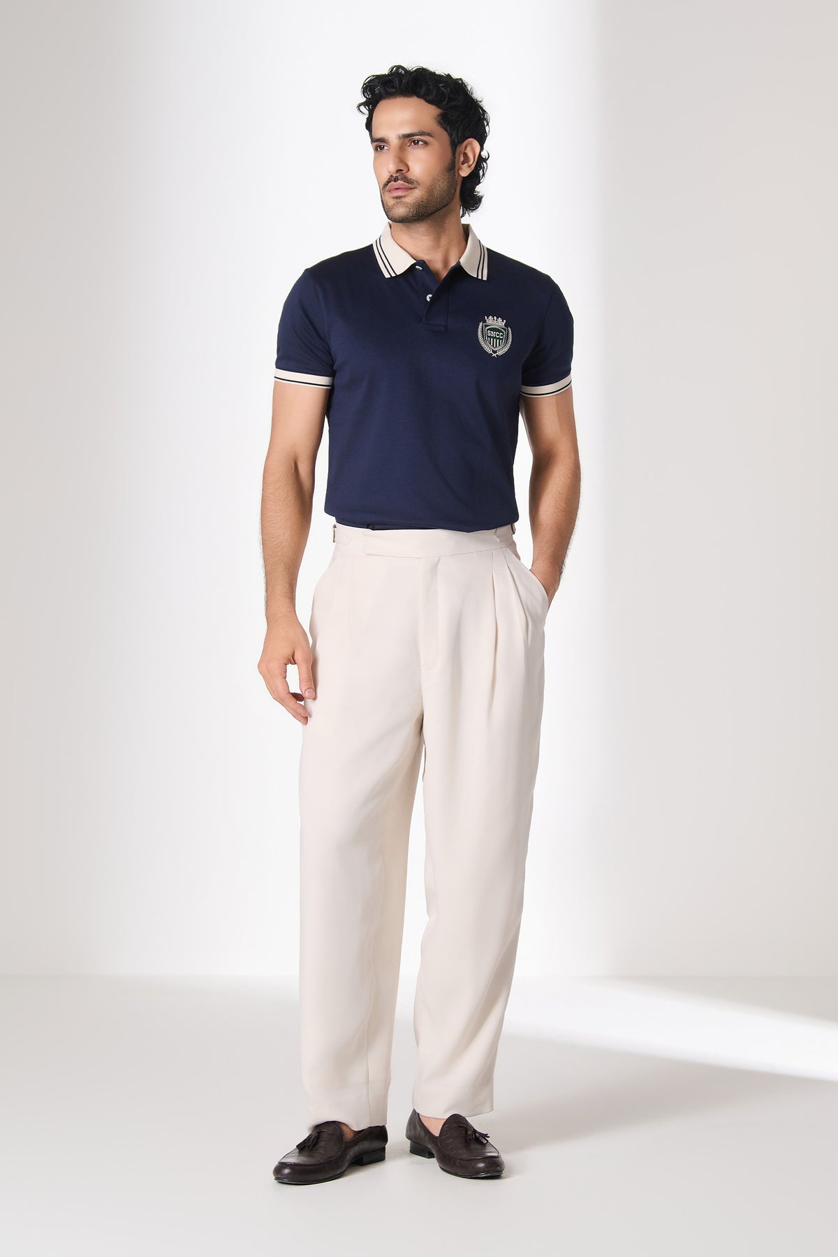 SNCC Navy Crest Polo T-Shirt