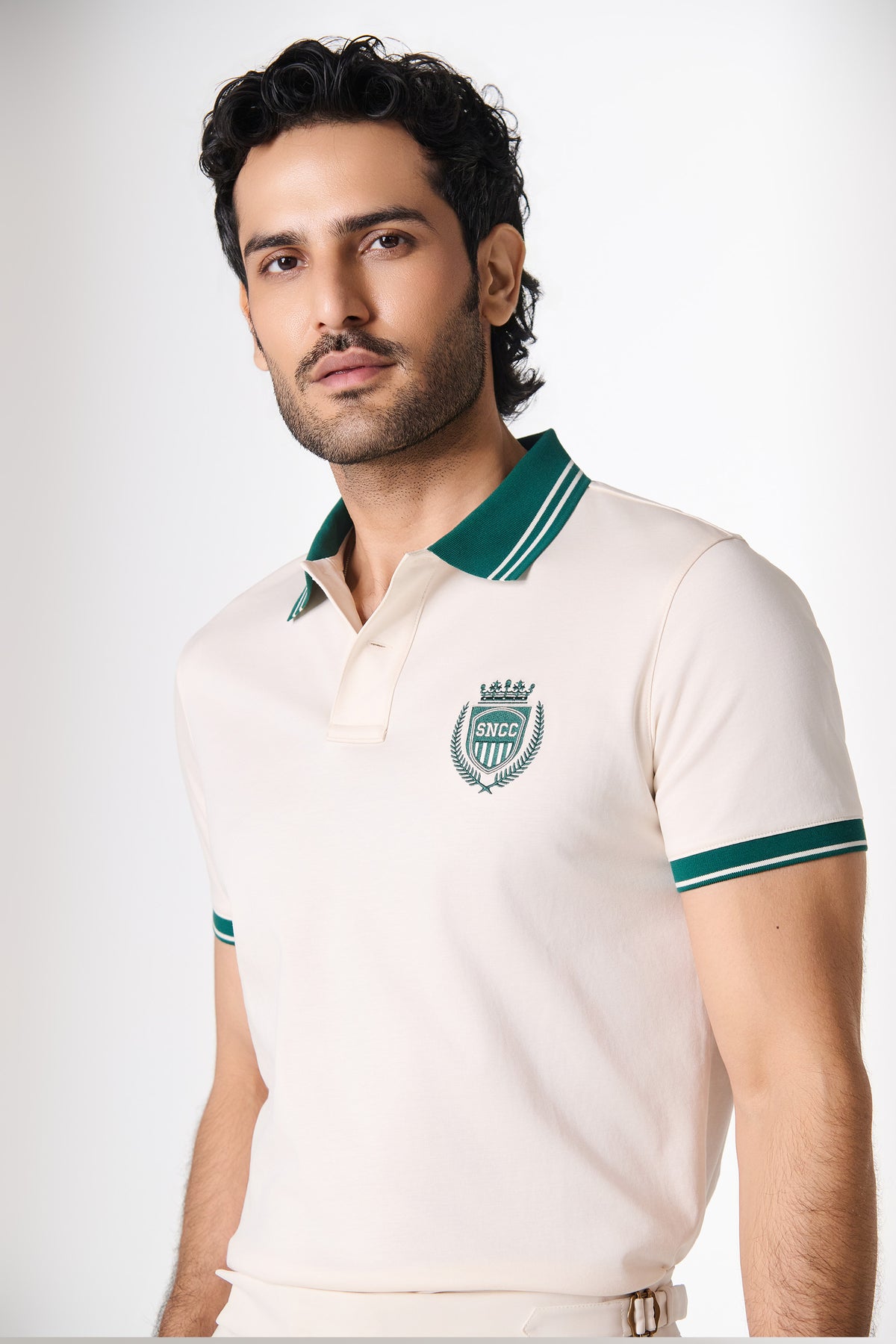 SNCC Ivory Crest Polo T-Shirt