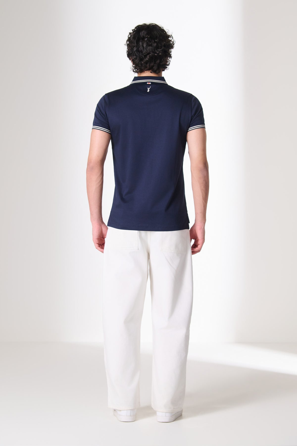 SNCC Navy Script Patch Logo Polo