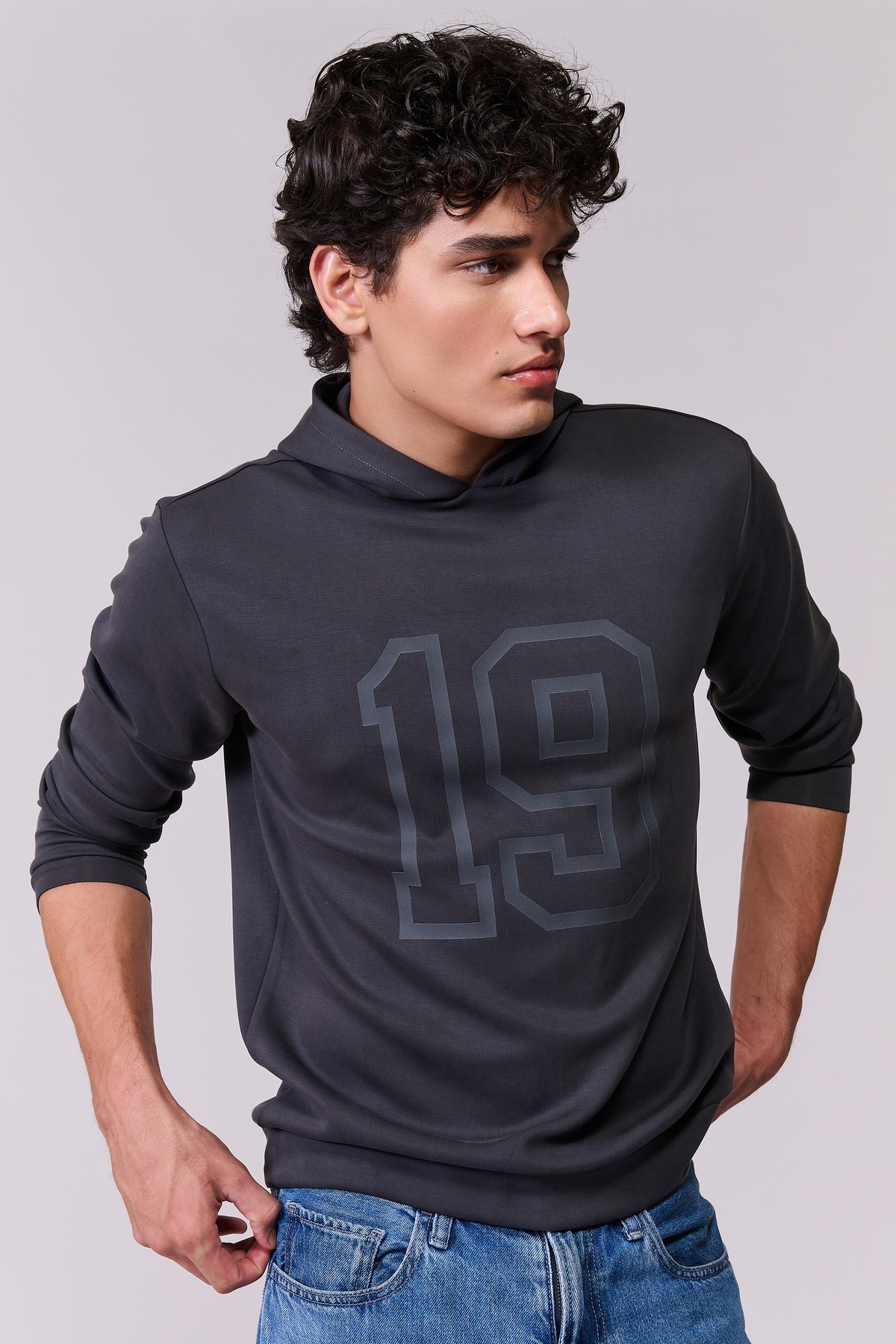 SNCC Charcoal Tonal Embossed Hoodie