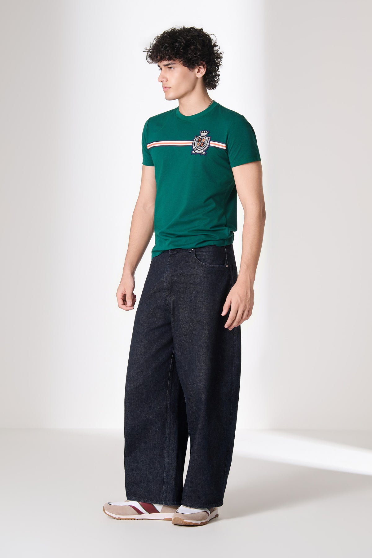 SNCC Emerald Crest Stripe T-Shirt