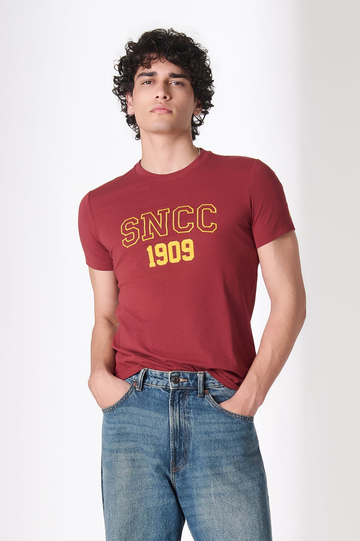 SNCC Burgundy 1909 Varsity T-Shirt