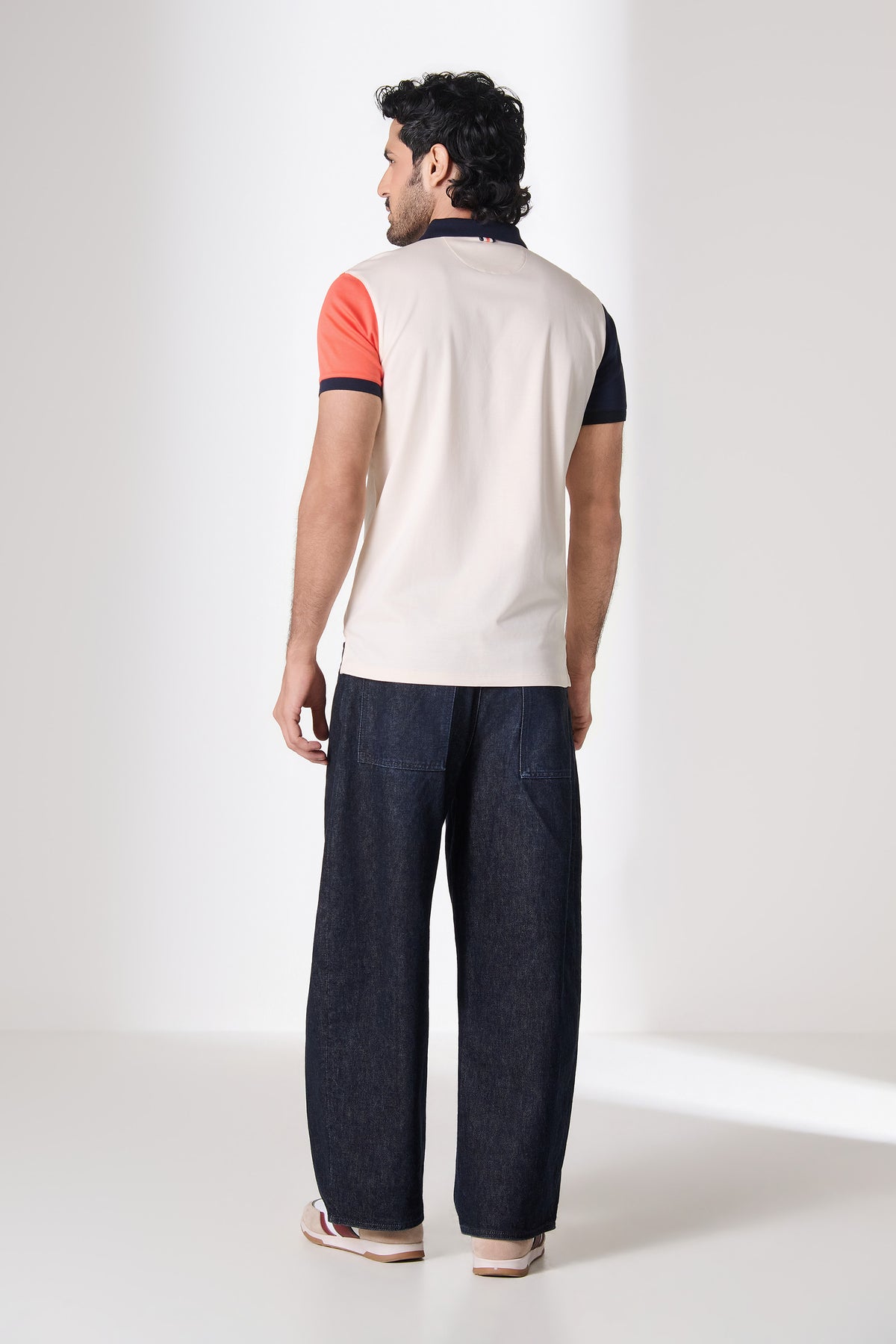SNCC Colour Block Lettered Polo T-Shirt