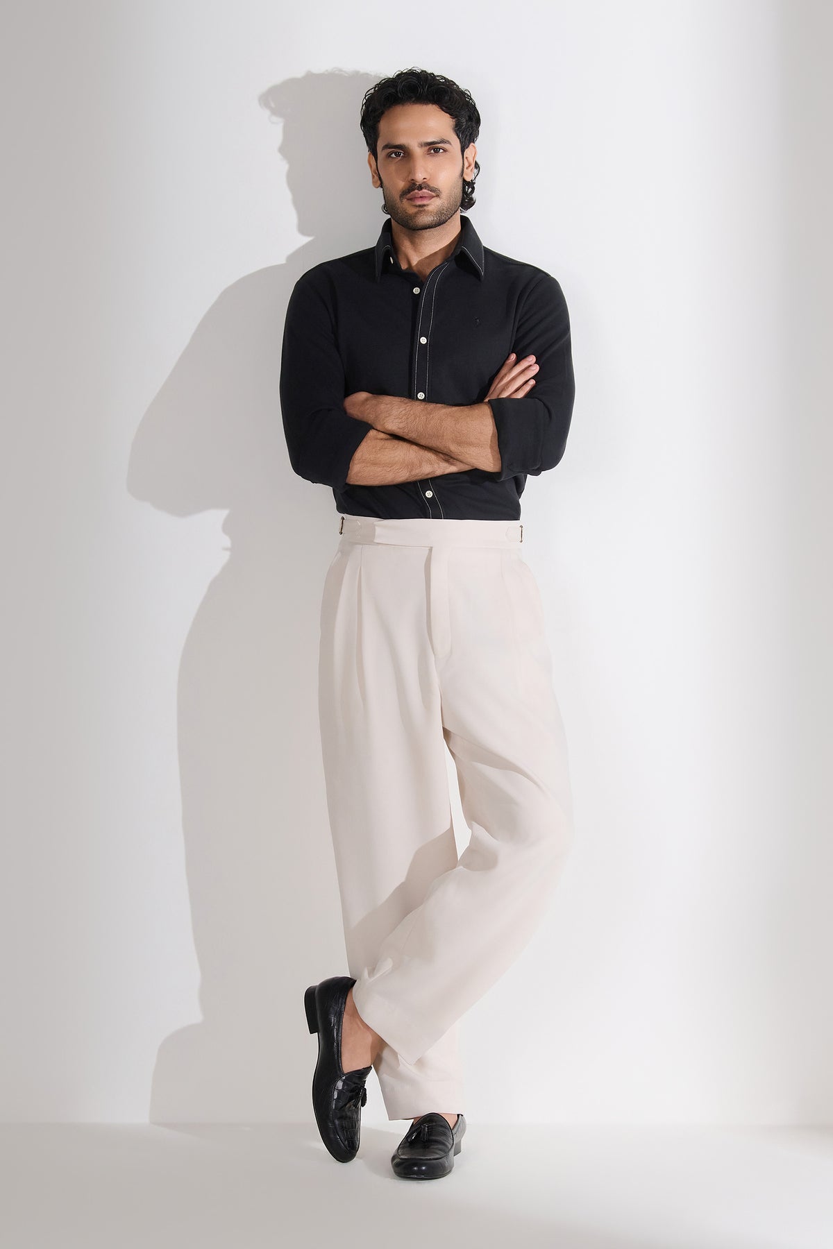 SNCC Black Contrast Stitch Shirt