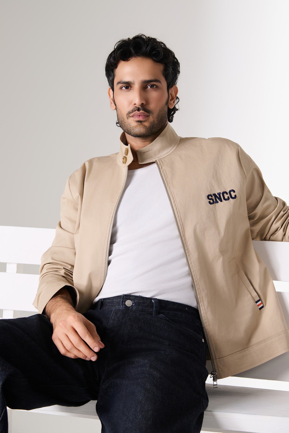 SNCC Beige Zip Jacket
