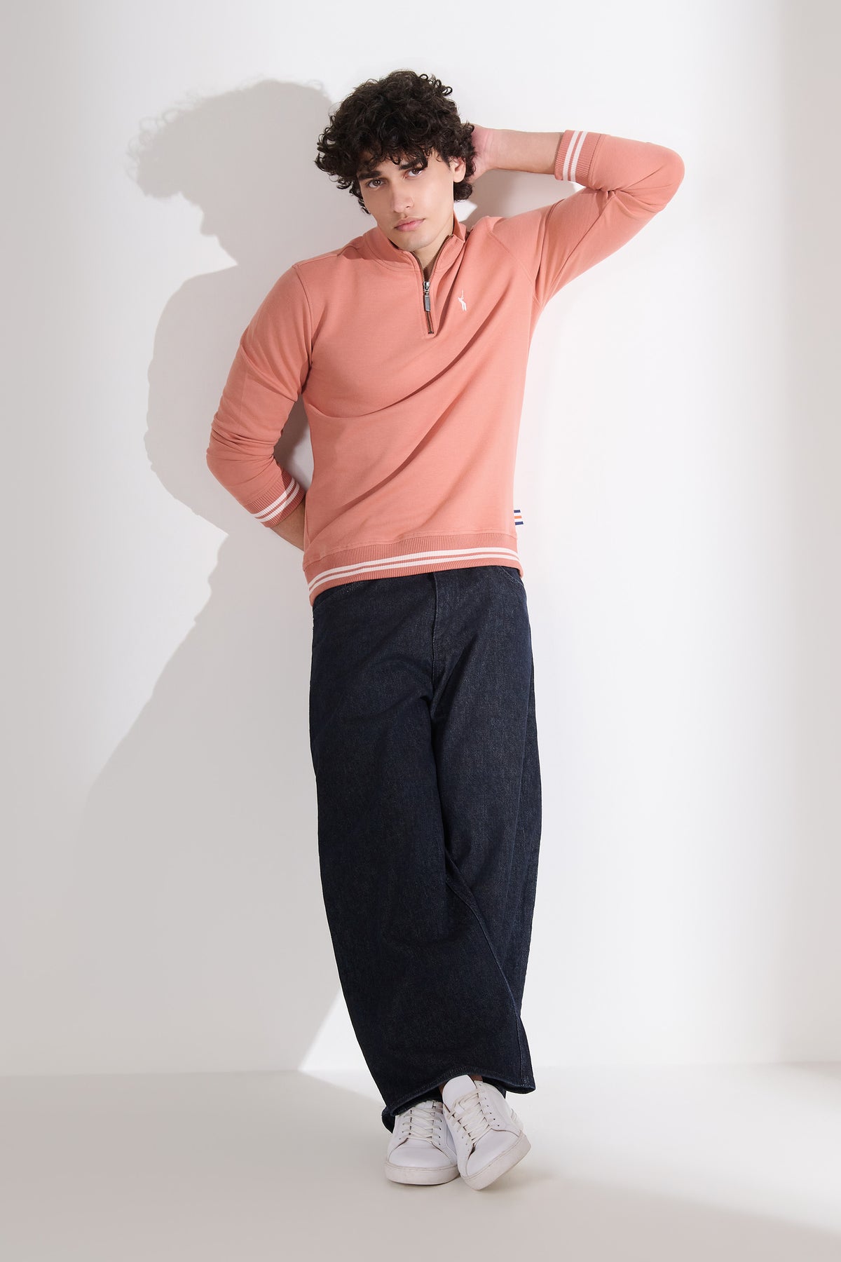 SNCC Clay Pink Quarter Zip Sweatshirt