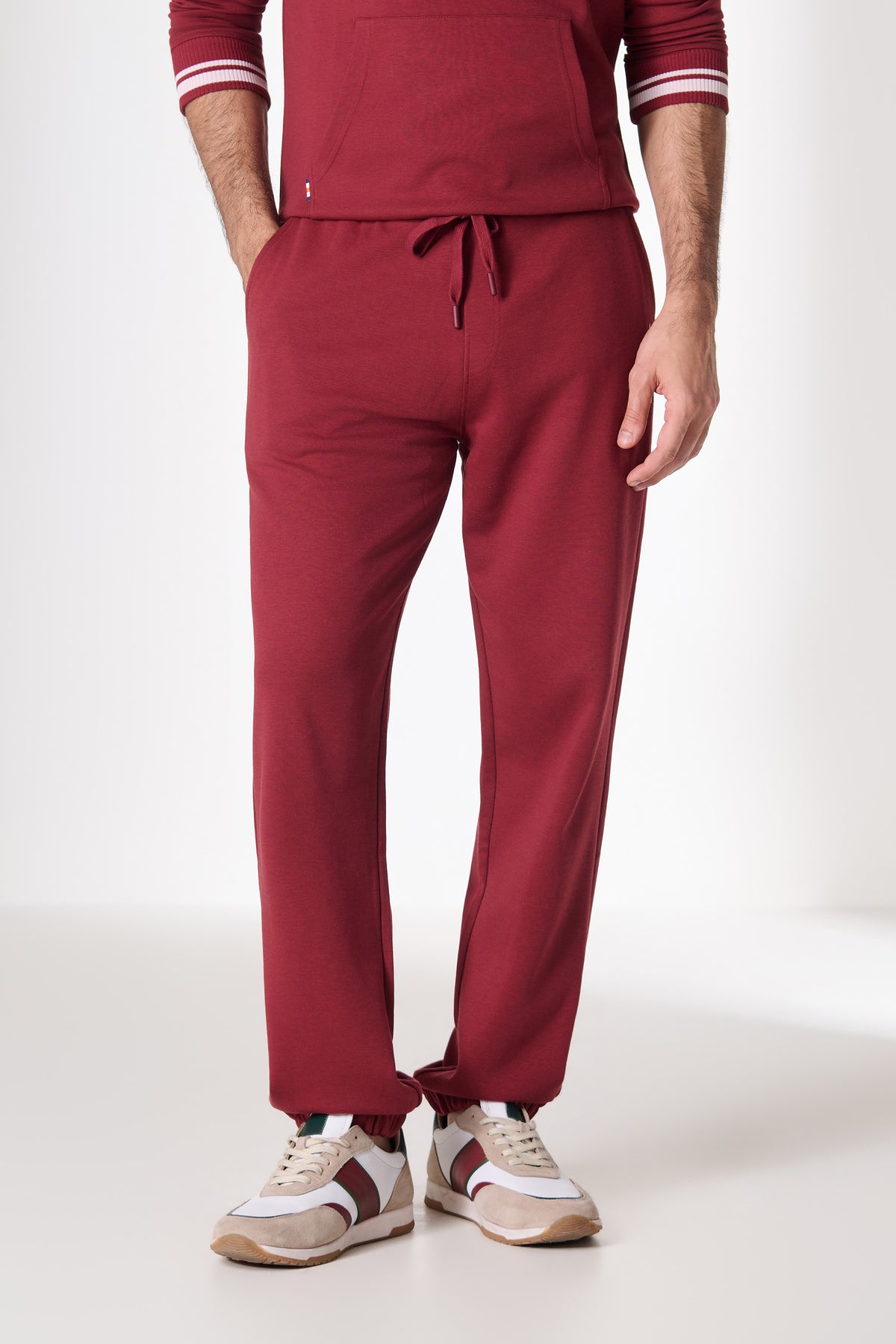 SNCC Burgundy Elasticated Trackpant