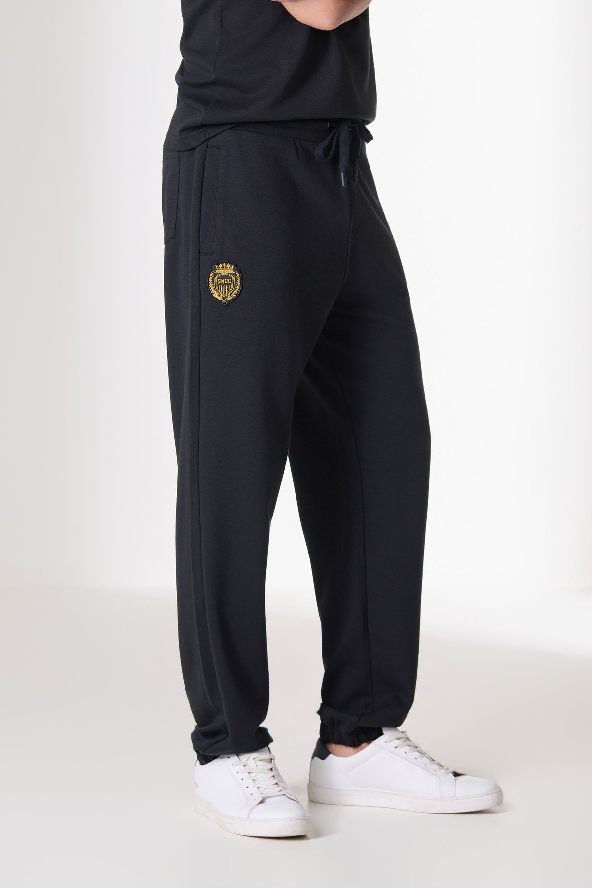 SNCC Black Elasticated Trackpant