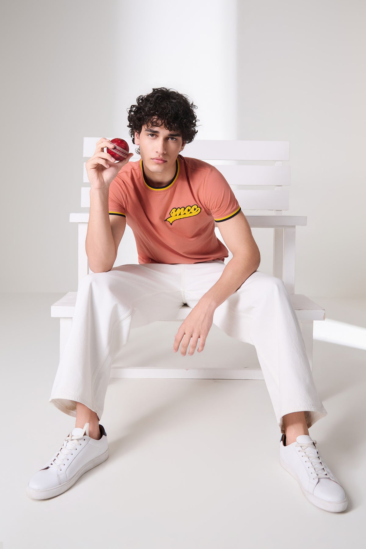 SNCC Clay Pink Script Logo T-Shirt