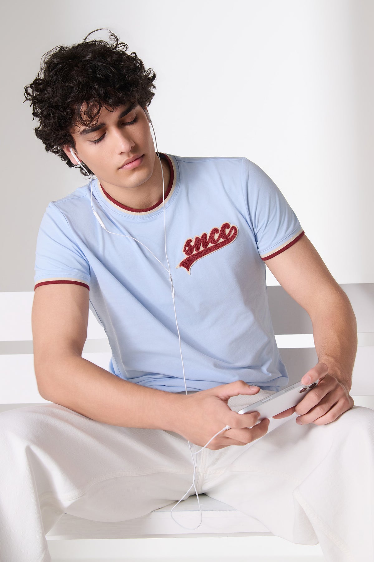 SNCC Blue Script Logo T-Shirt