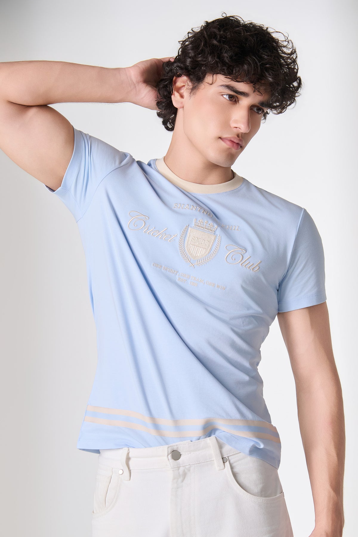 SNCC Blue Cricket Club Graphic T-Shirt