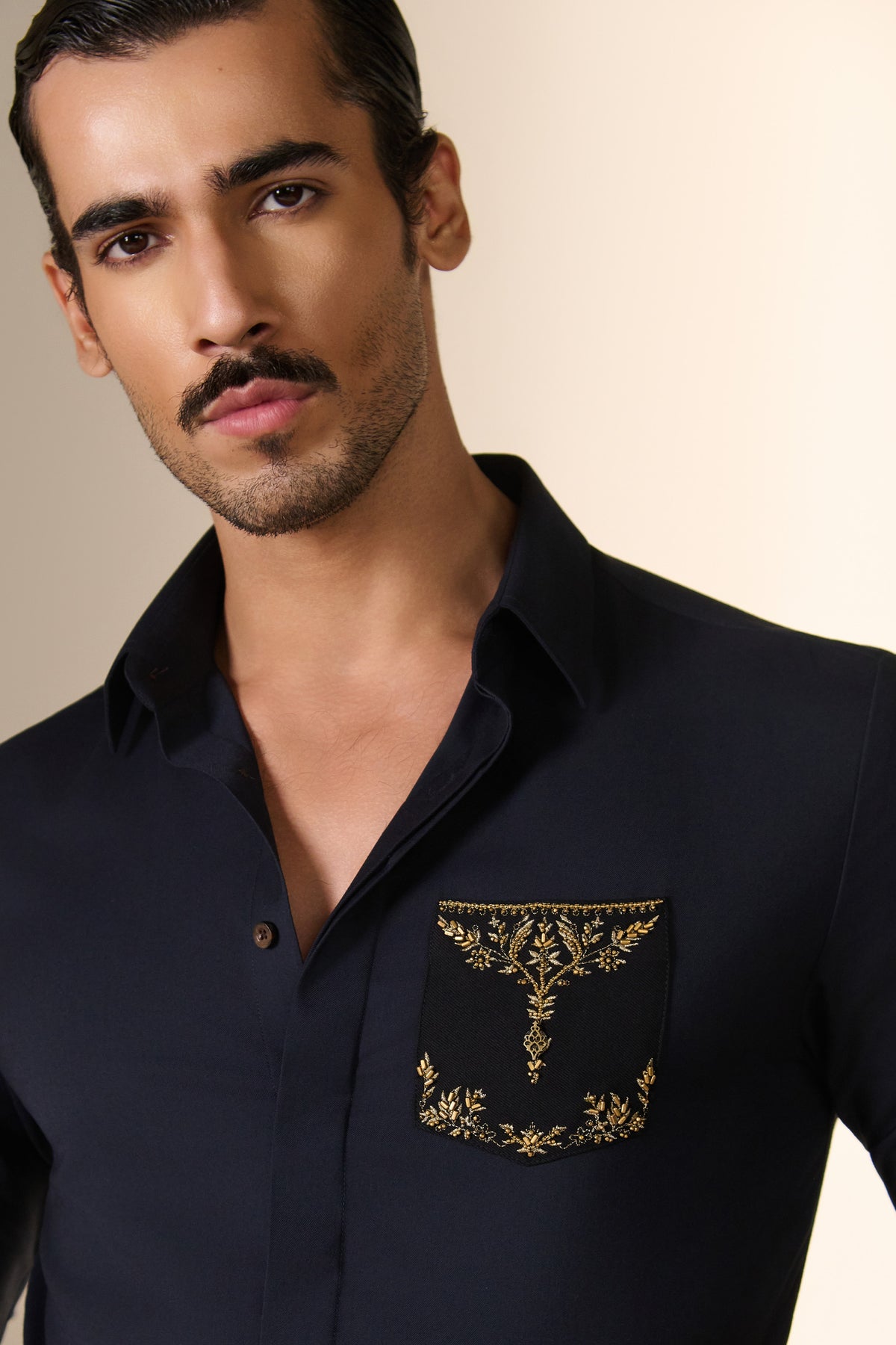 Navy Pocket Detail Shirt