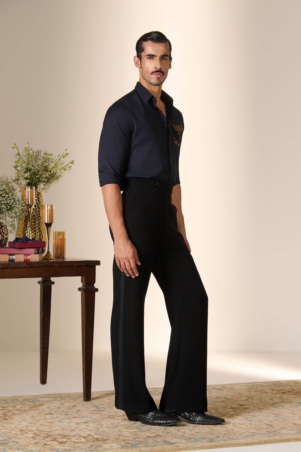 Navy Pocket Detail Shirt