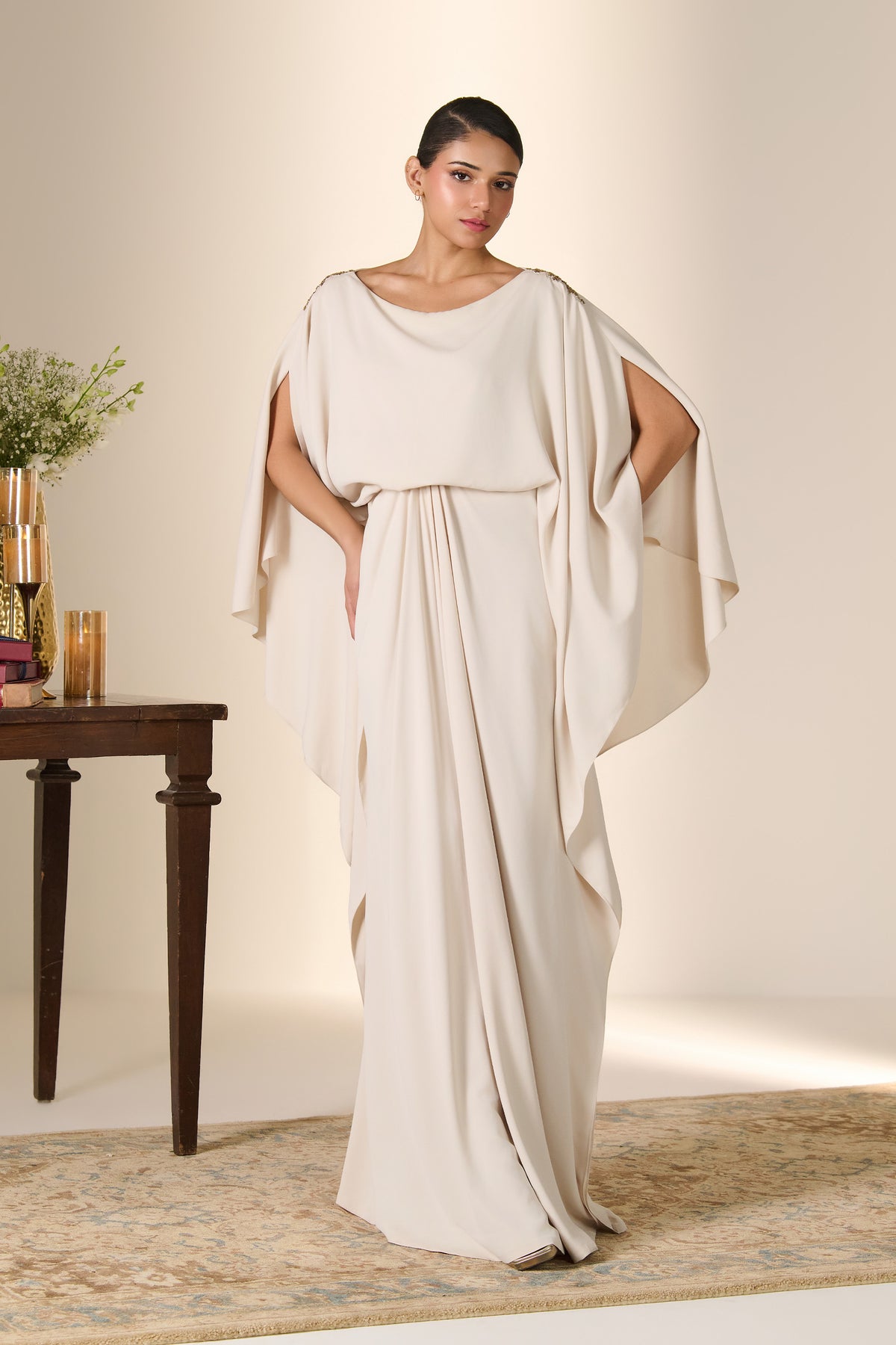 Ivory Signature Kaftan Dress