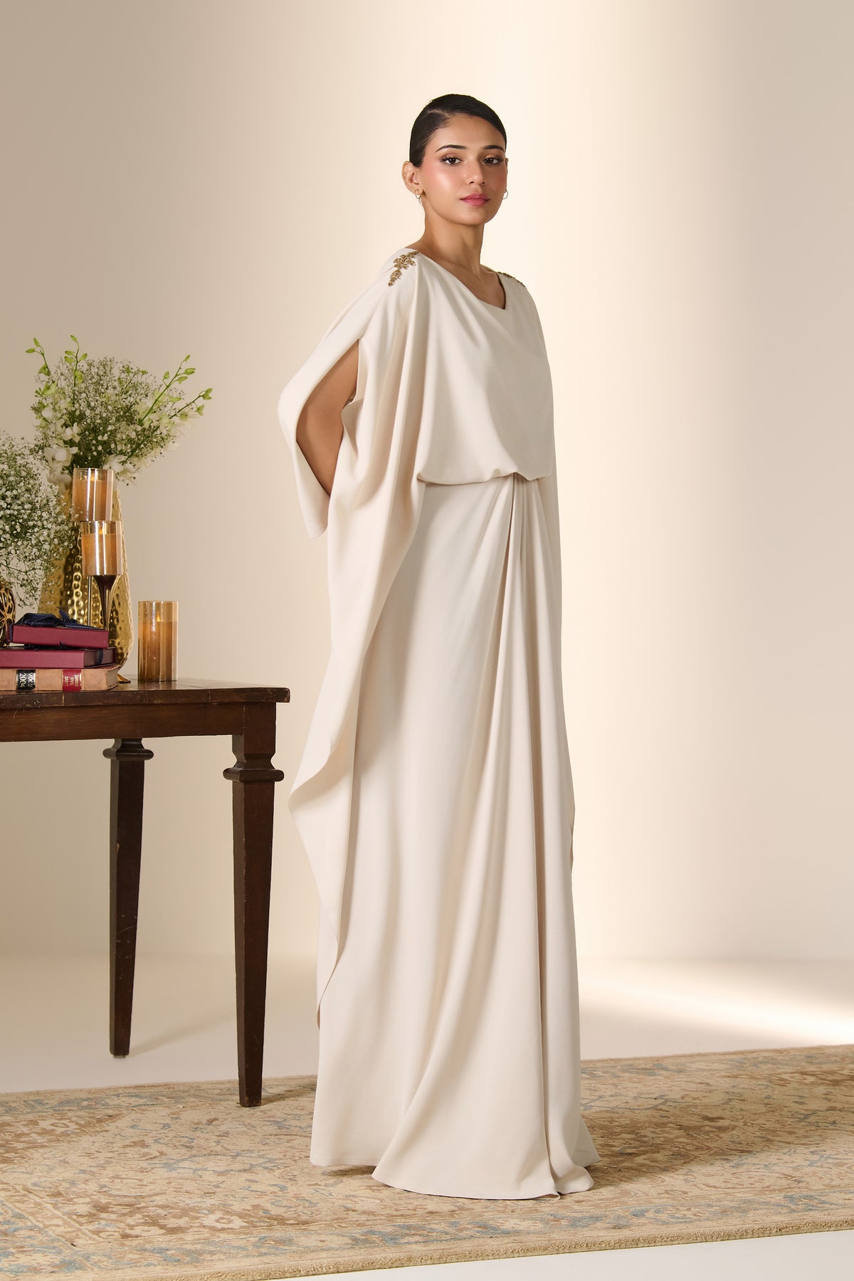 Ivory Signature Kaftan Dress