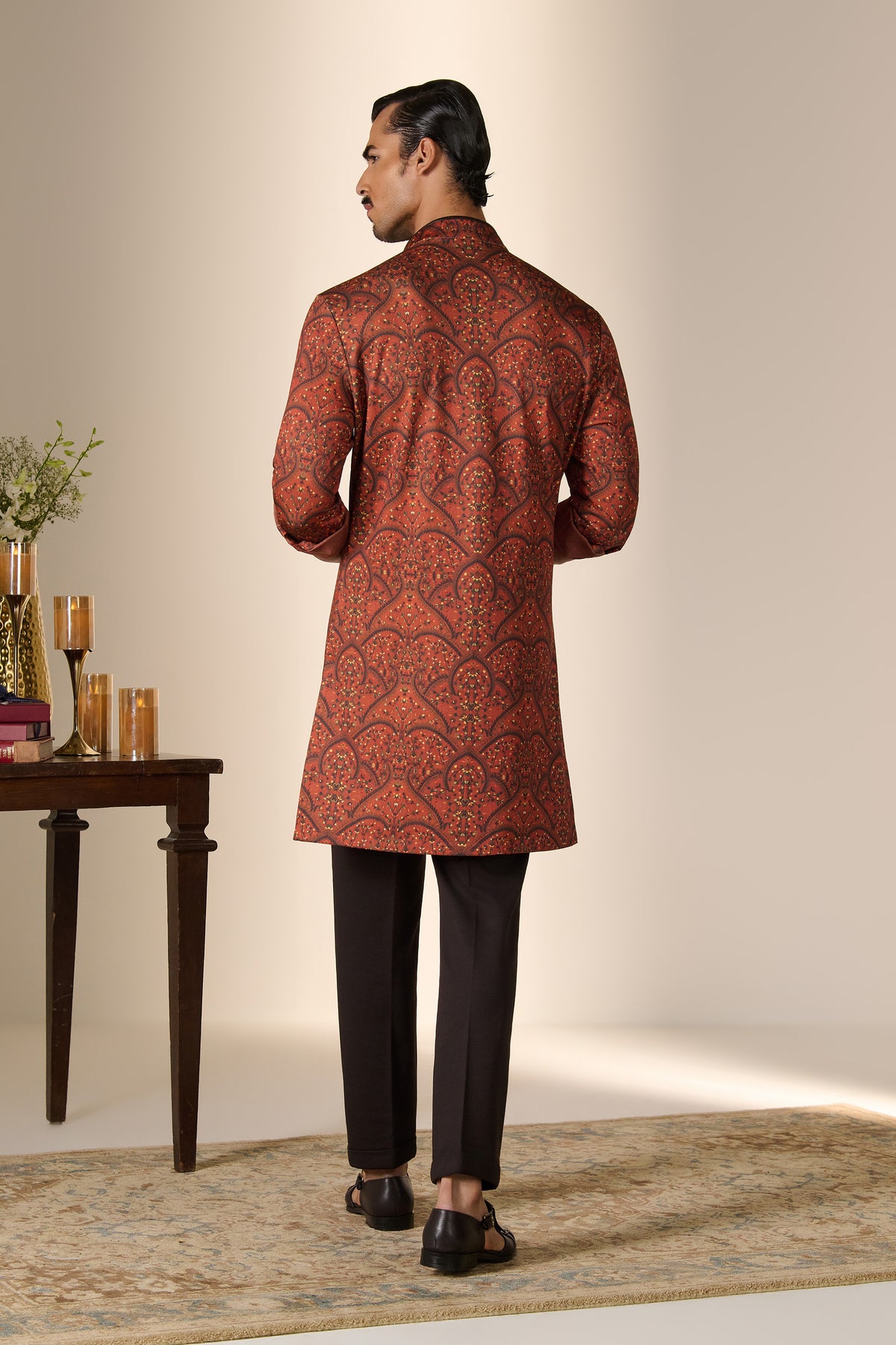 Choco Crested All Over Printed Kurta