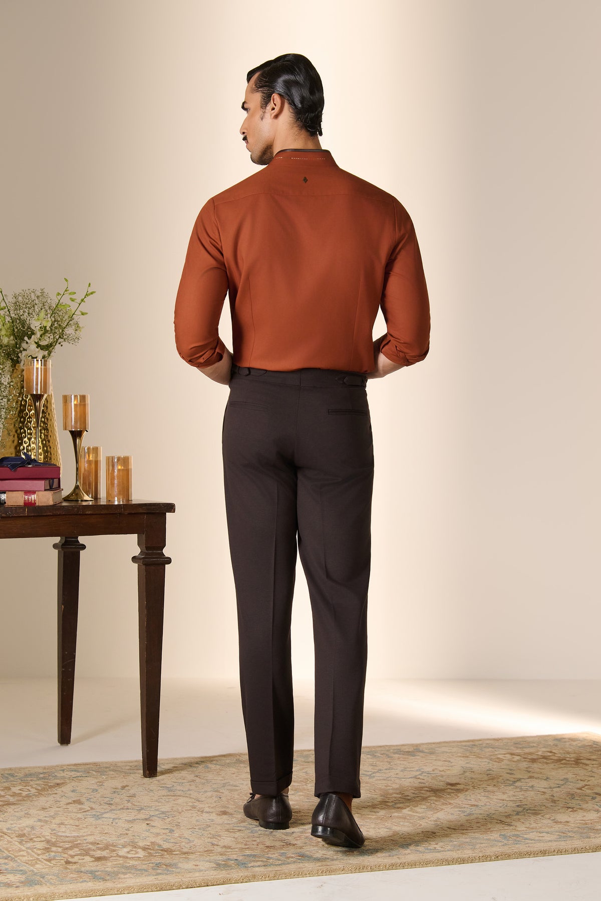 Rust Crest Detail Shirt