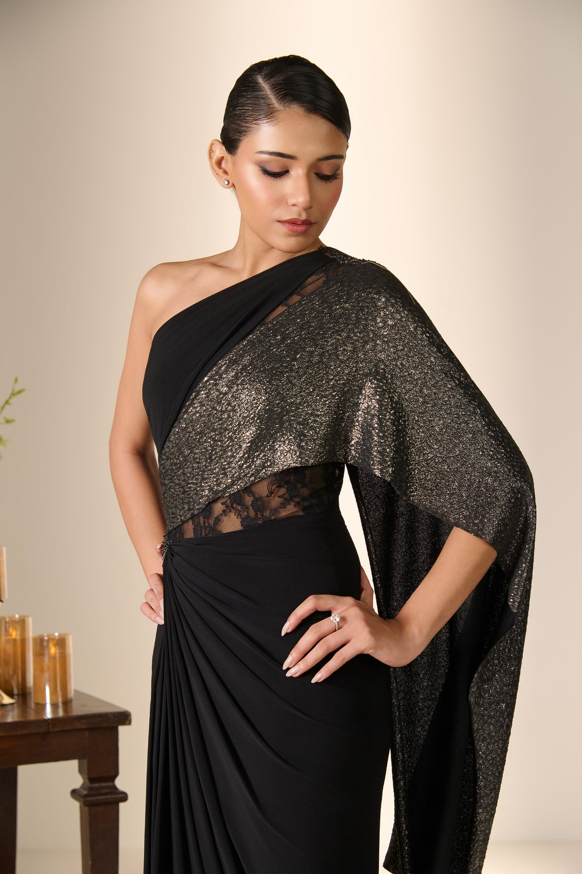 Celestial Drape Saree Gown