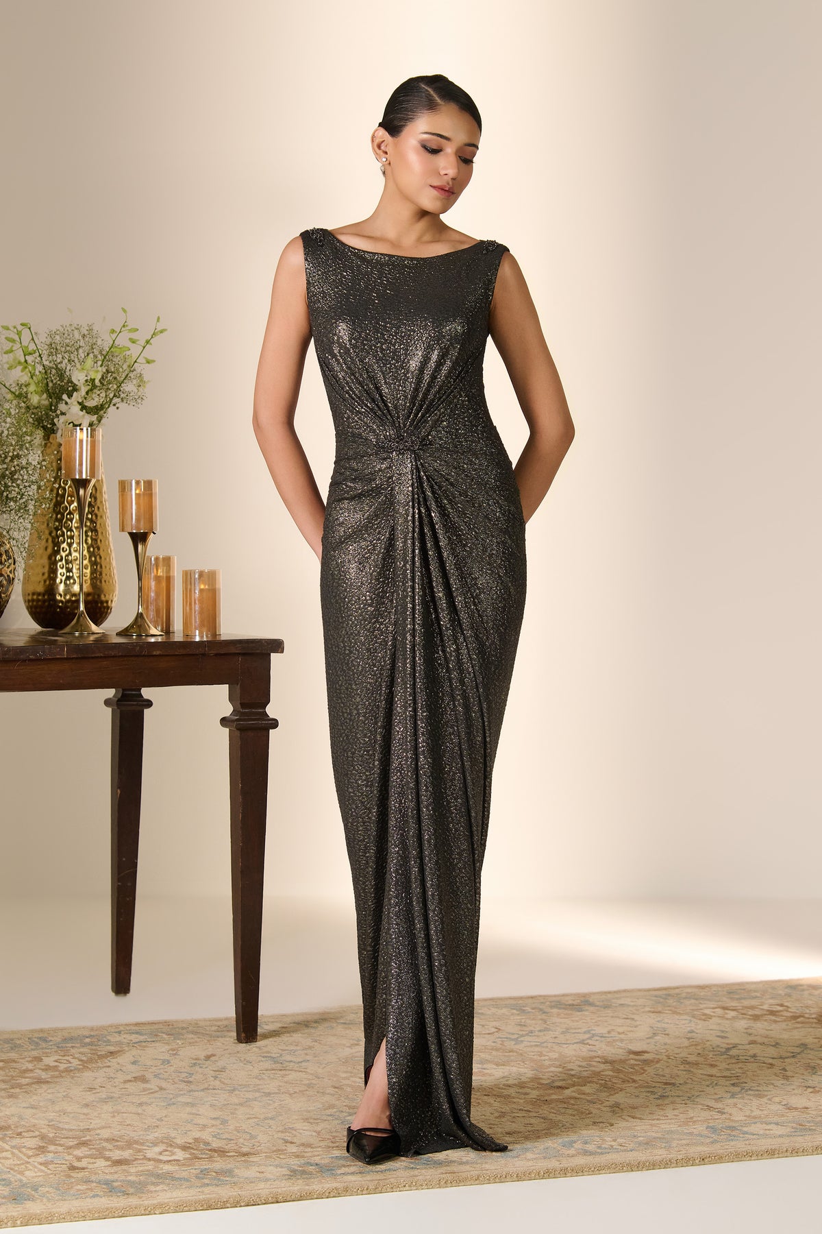 Luminous Drape Saree Gown