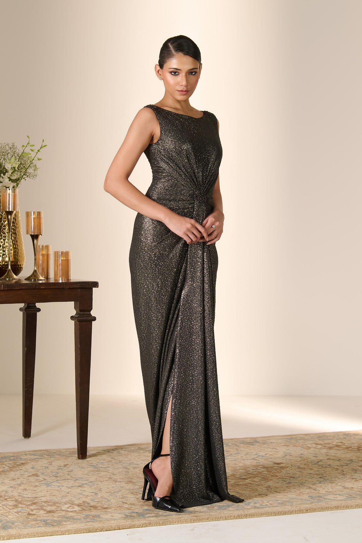 Luminous Drape Saree Gown
