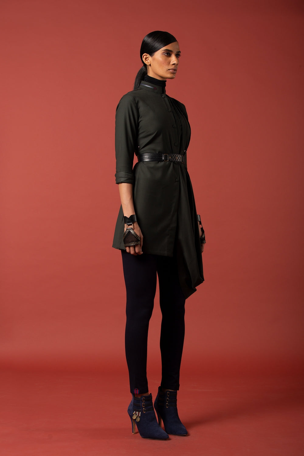 Commodore Drape Olive Shirt