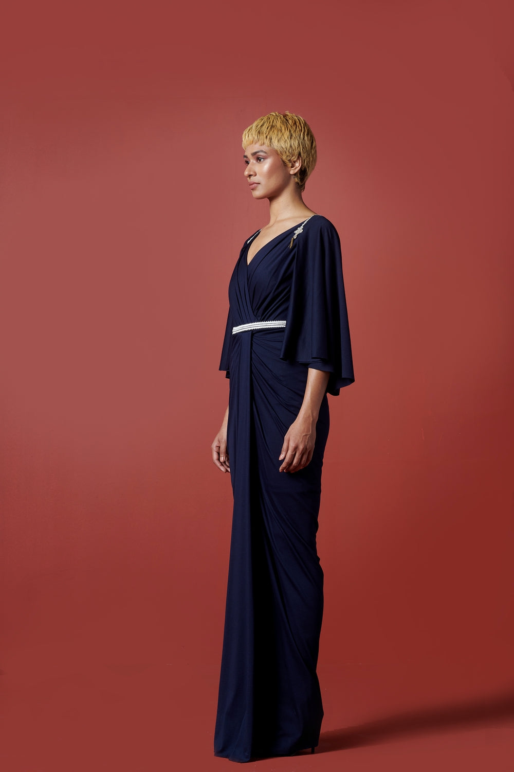 Sergeant Epaulette Saree Gown