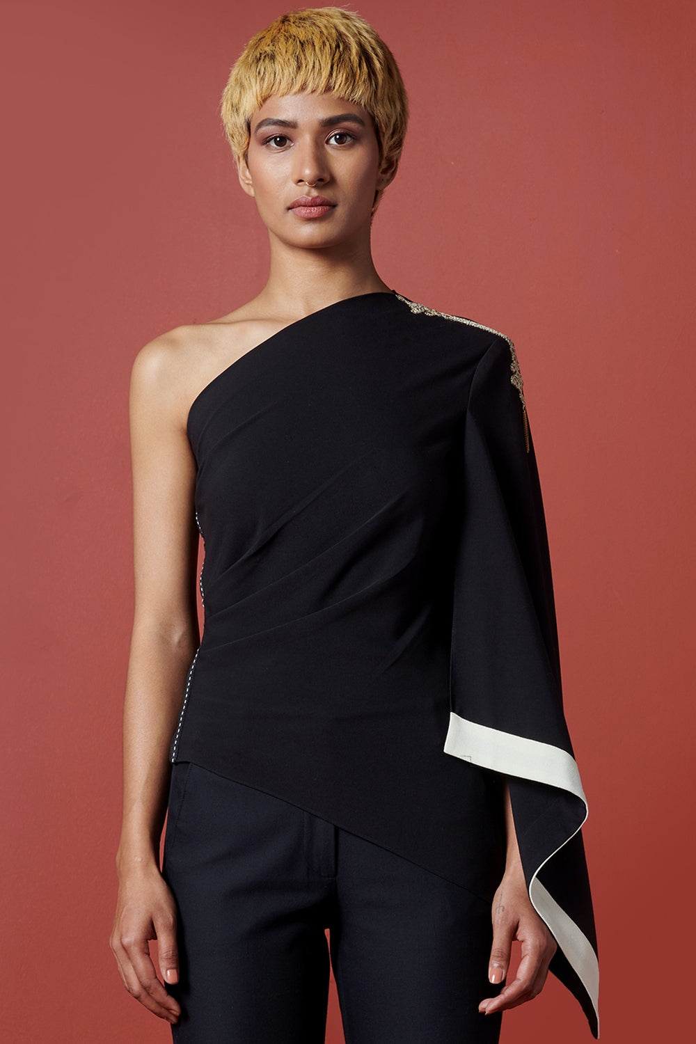 Sarge Drape-Sleeve Shirt