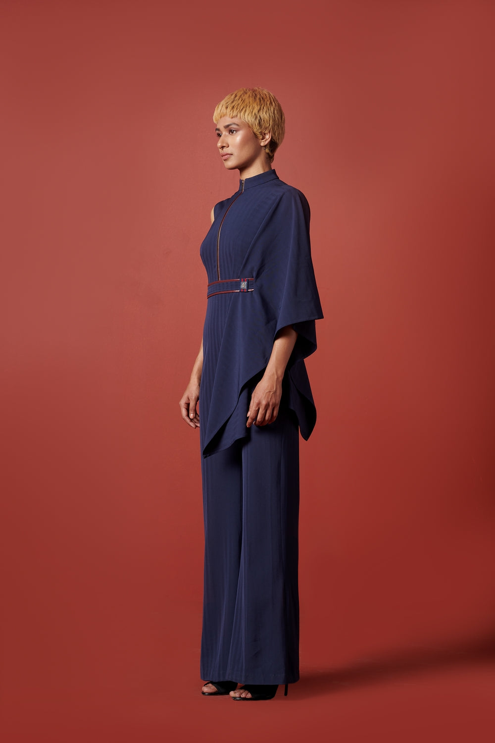Vice Marshal Drape-Sleeve Jumpsuit