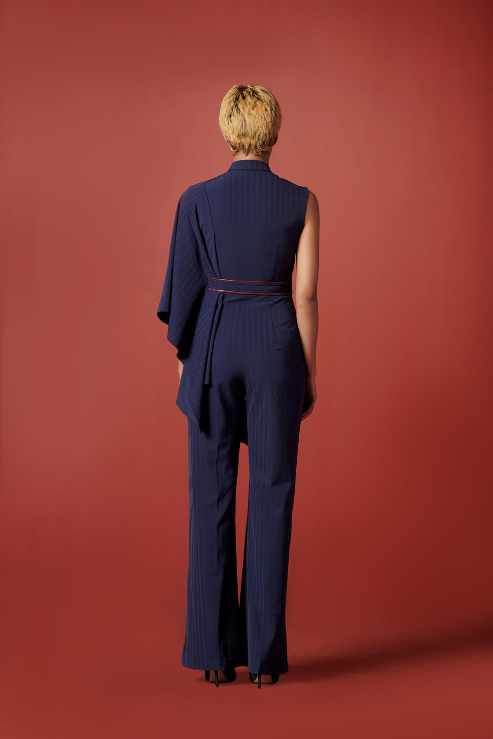 Vice Marshal Drape-Sleeve Jumpsuit