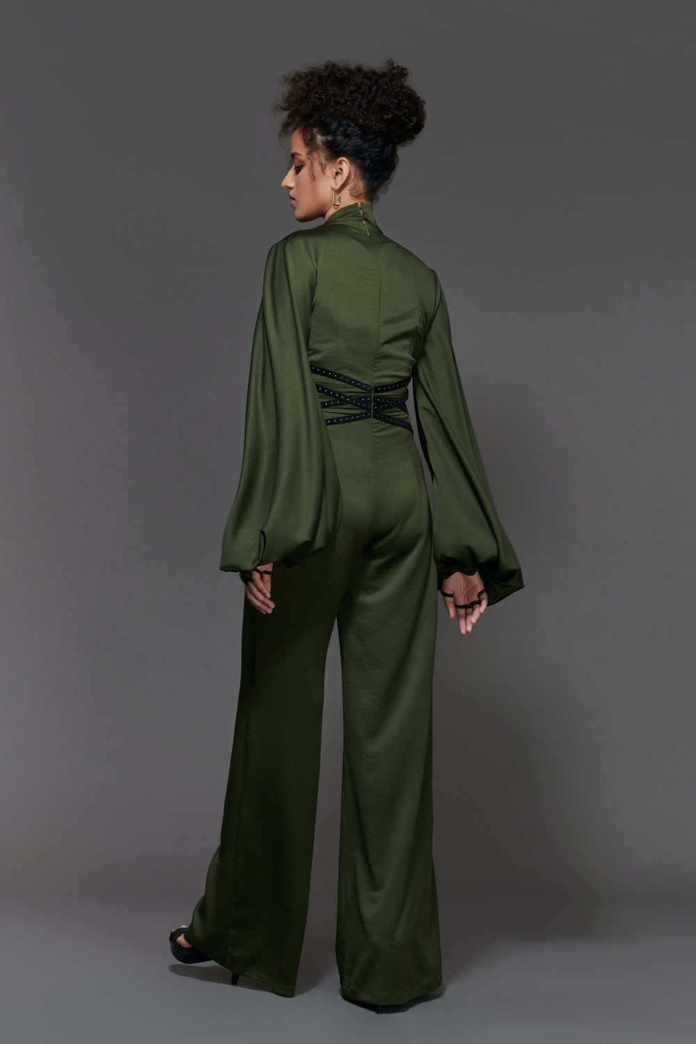 Knot Collar Jumpsuit