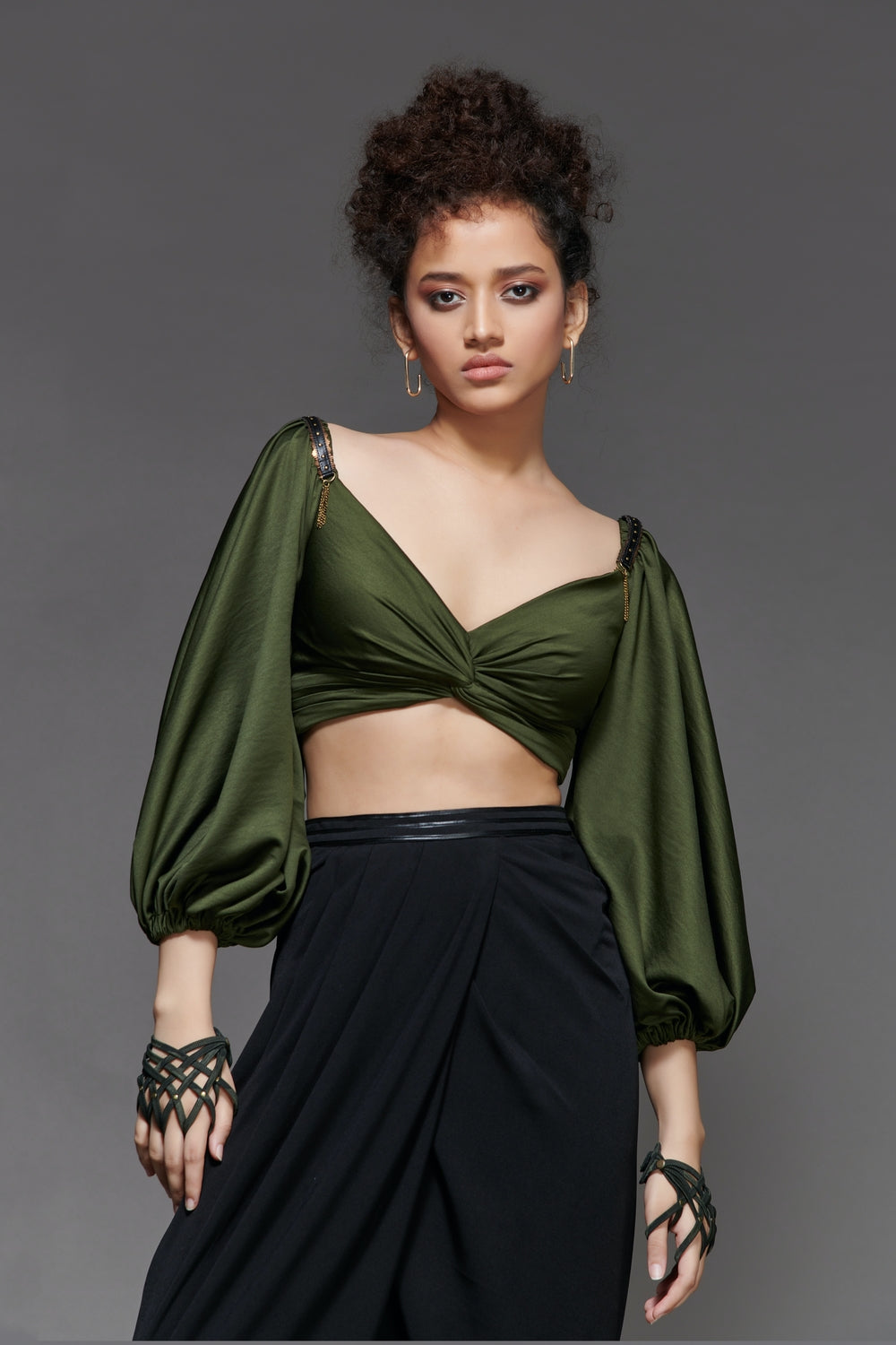 Twisted Bodice Cropped Top