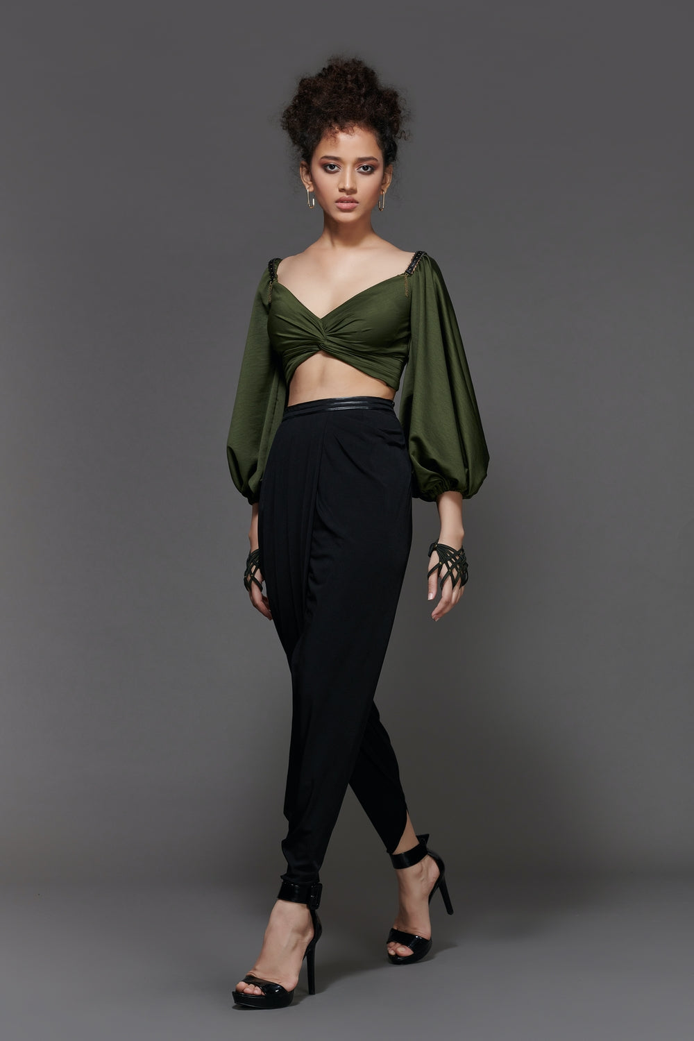 Twisted Bodice Cropped Top