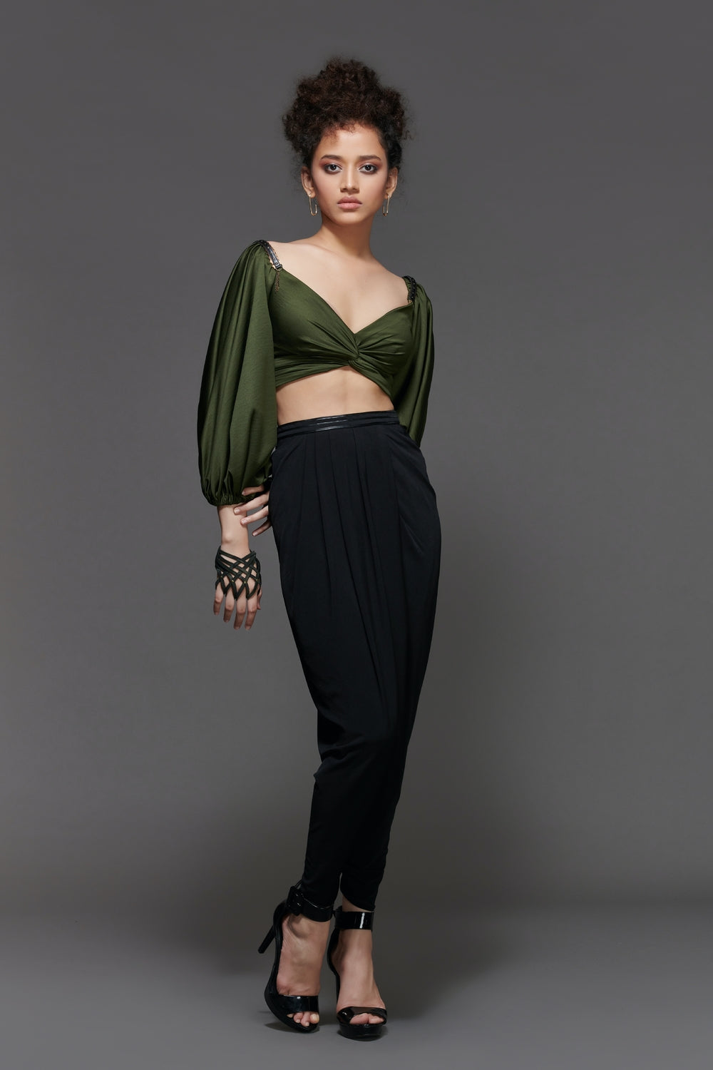Twisted Bodice Cropped Top