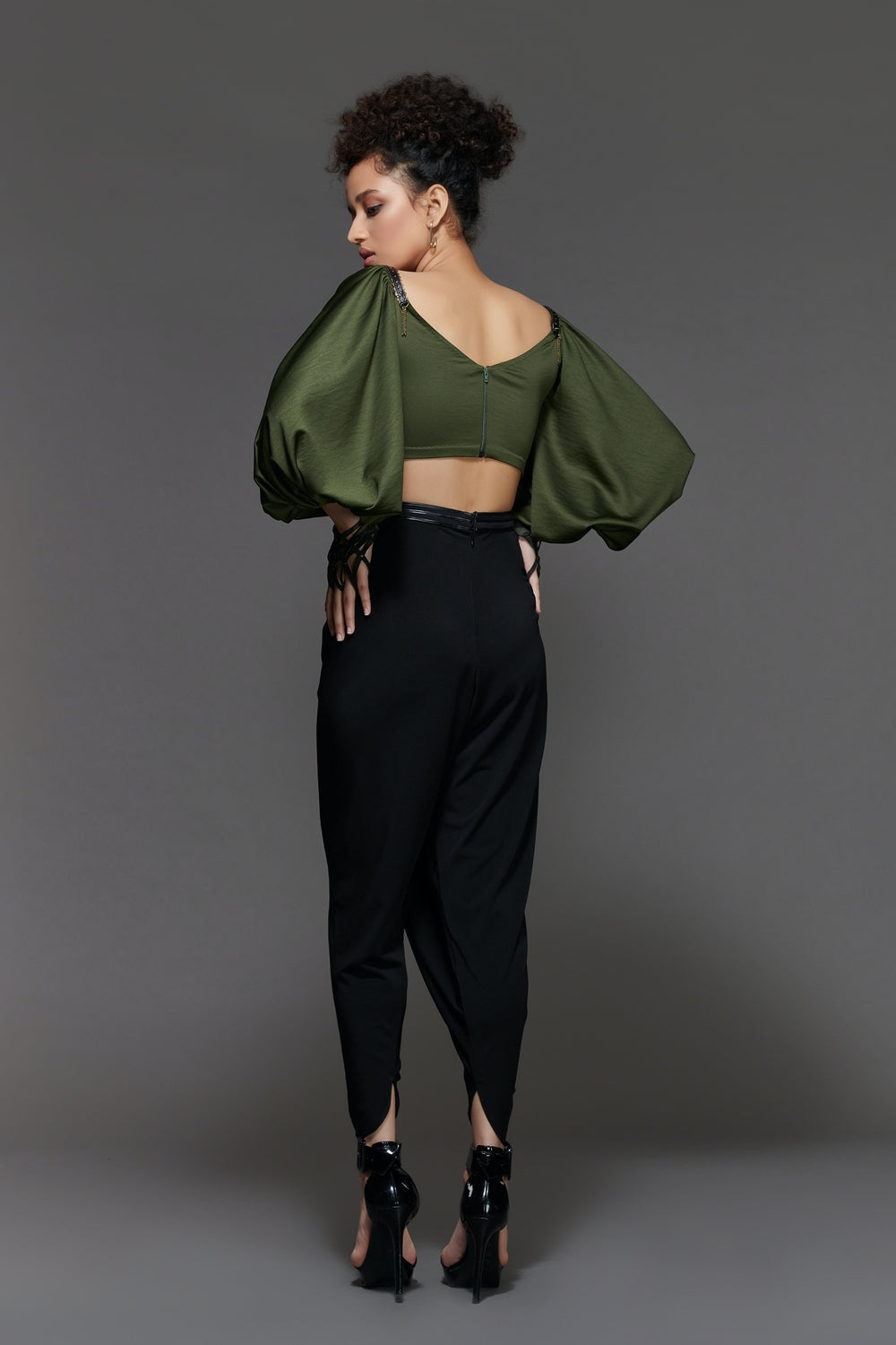 Twisted Bodice Cropped Top