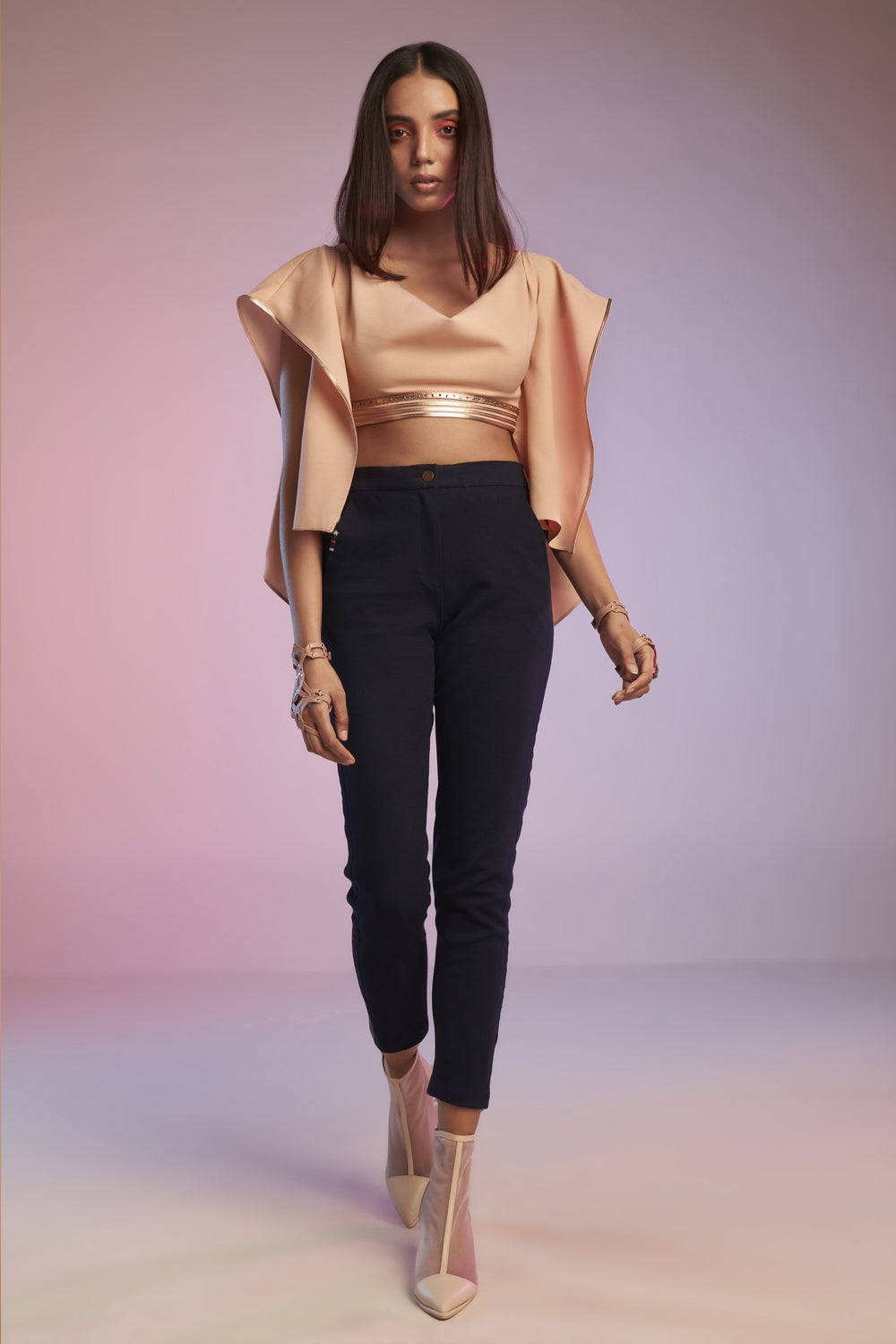 Pink Minimal Crop Top