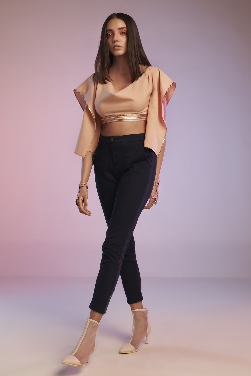 Pink Minimal Crop Top