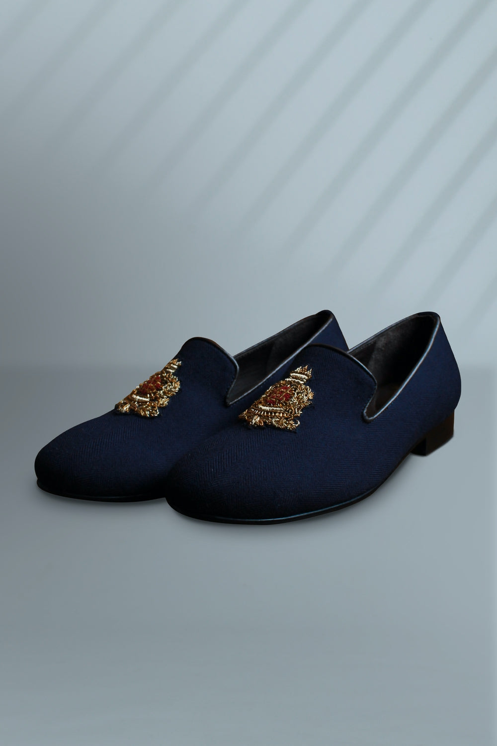 Navy Crested Shoes