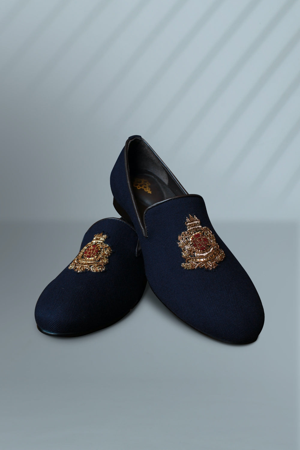 Navy Crested Shoes