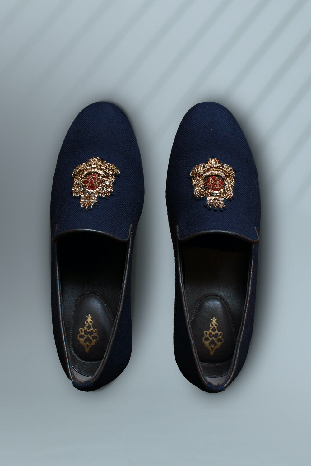 Navy Crested Shoes