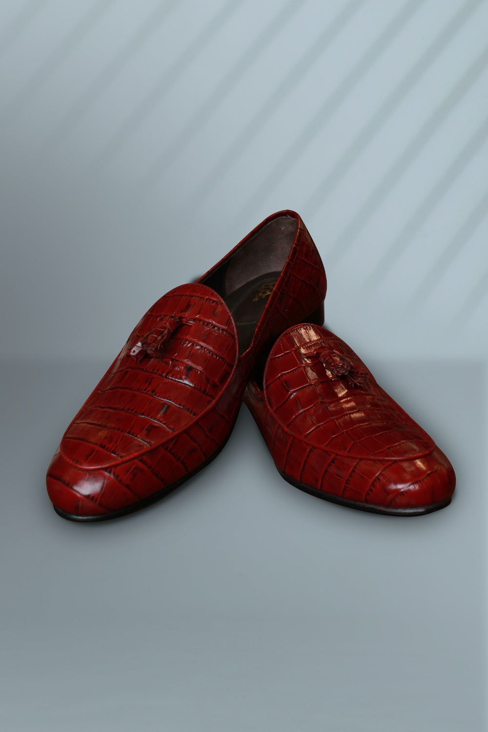 Croco Texture Leather Shoes