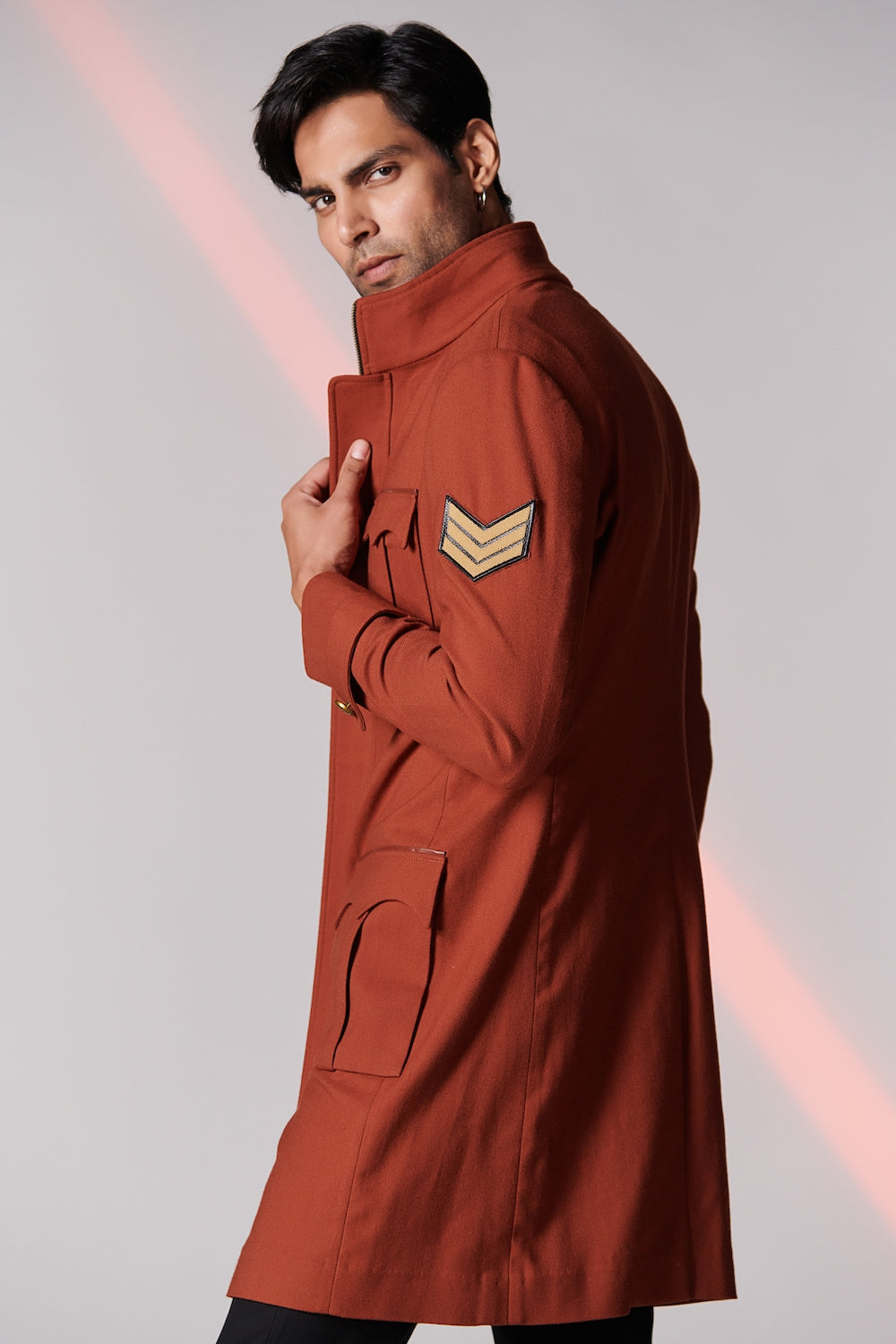 Funnel Neck Overcoat
