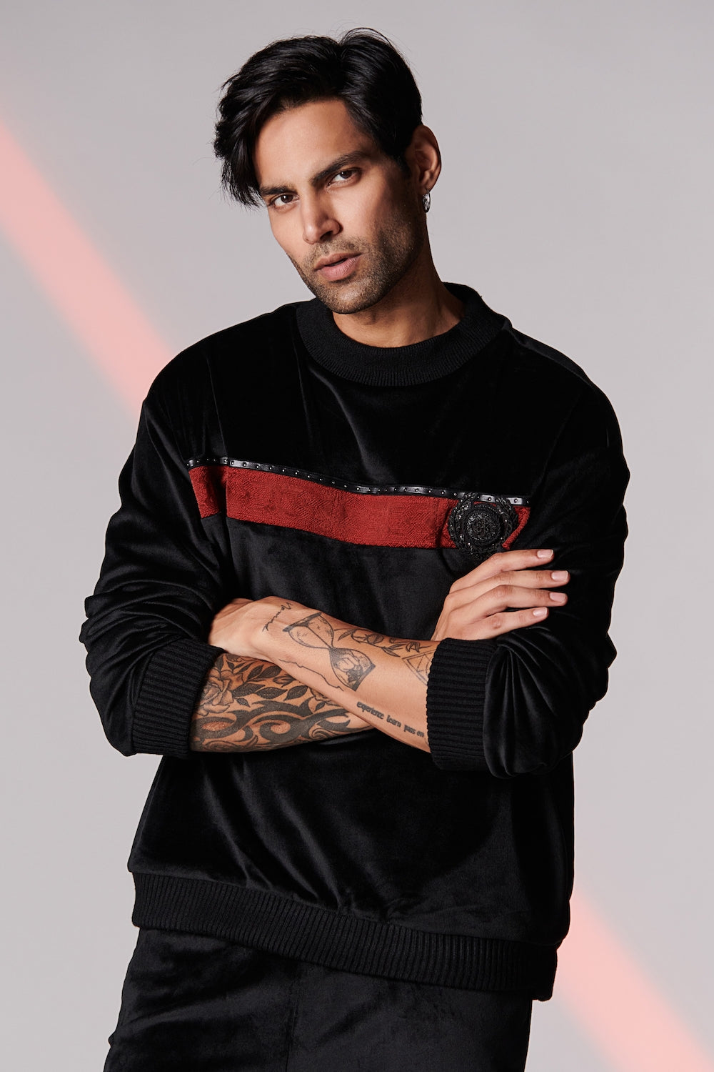 Black Crested Hoodie